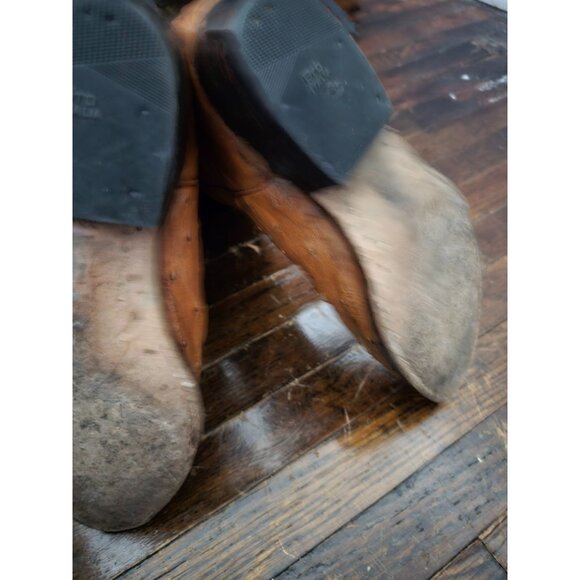 Vintage Botas Calibre Light Brown Cowboy Boots - Picture 14 of 16